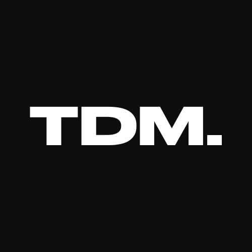 Logo for TDM. Media Kit